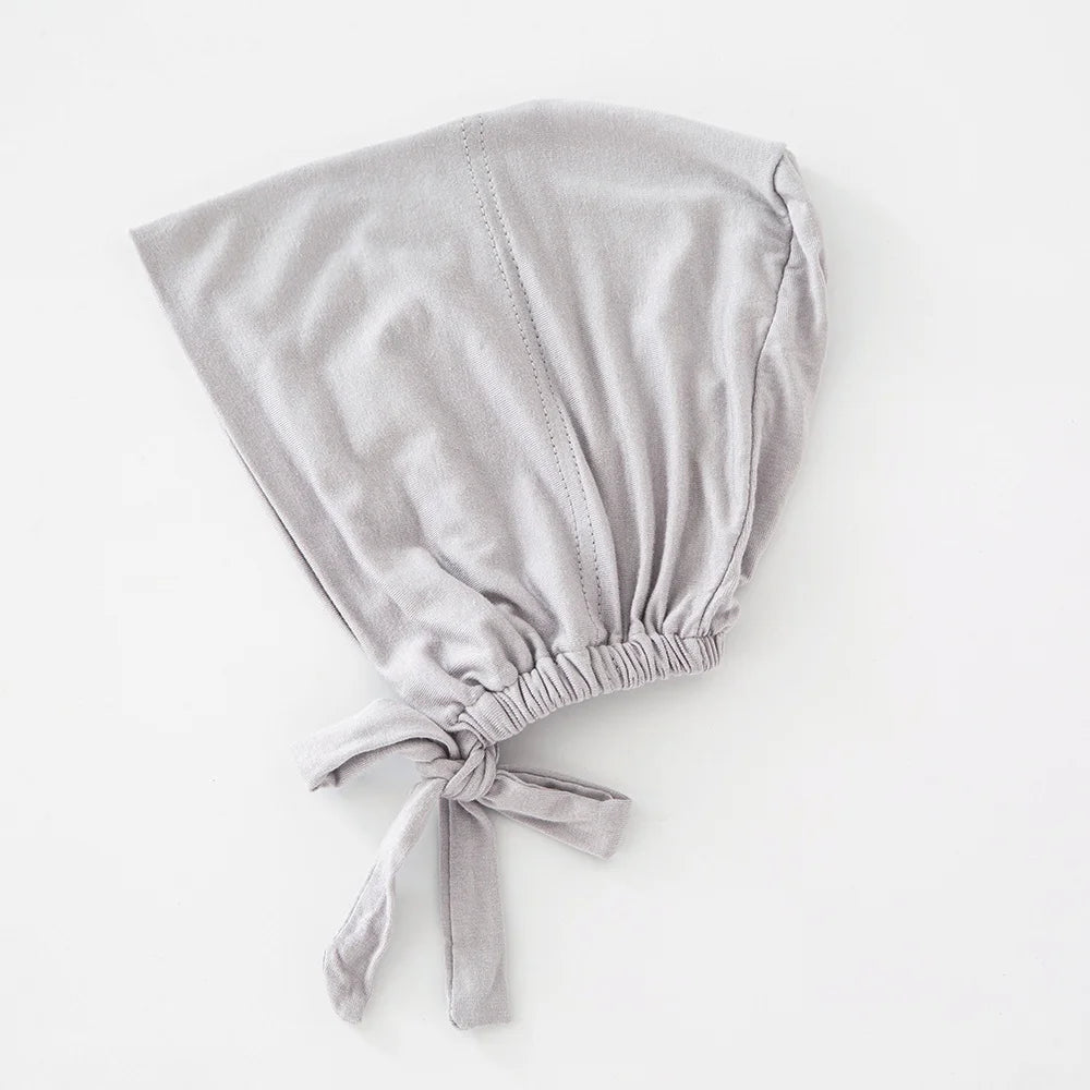 82 Colors Tie-Back Undercaps Fashion Women's Inner Hijab Muslim Cap Bonnet Plain Islamic Cotton Spandex Jersey DEW Underscarf