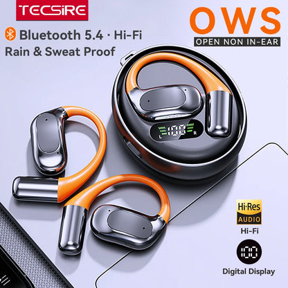 Tecsire OWS Bluetooth Earphones Earhook Wireless Earbuds Hifi Stereo Headset ENC Mic for Sports Audio Book
