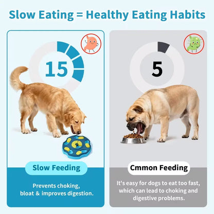 Dog Puzzle Toys Slow Feeder Interactive Brain Increase Puppy IQ Food Dispenser NonSlip Slowly Eating Bowl Pet Cats Dogs Training
