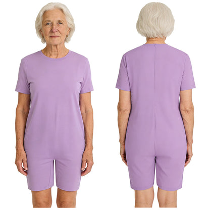 Men Women Special Needs Adaptive Clothing Elderly Alzheimer ASD Anti-Strip Jumpsuit Back Zipper Bodysuit Daily Wear Homewear