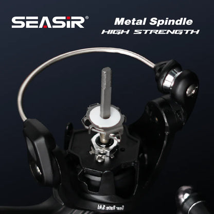 SEASIR Stream Spinning Reel 139g Ultralight Carbon Washers Max Drag 6Kg 5+1BB 5.4:1 Gear Ratio Fishing Wheel