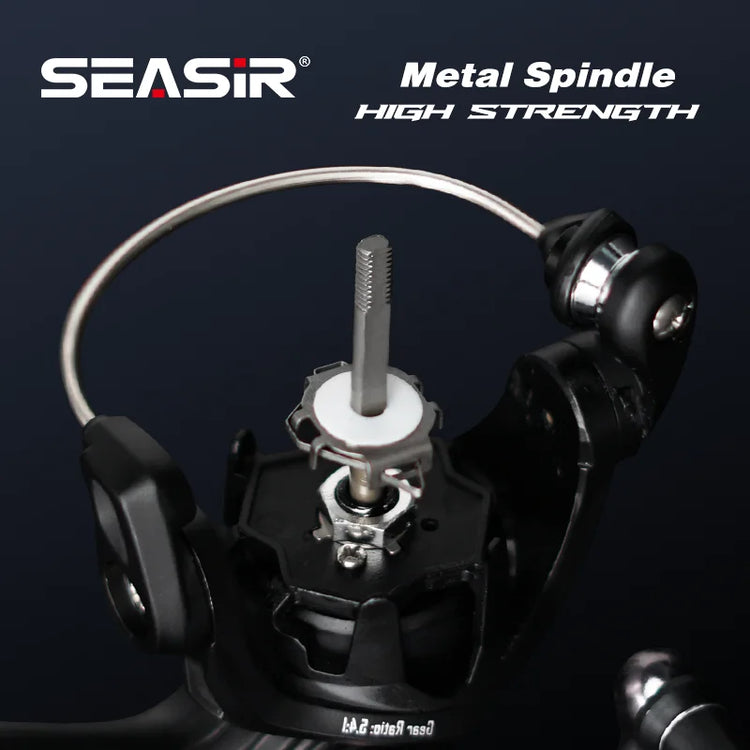 SEASIR Stream Spinning Reel 139g Ultralight Carbon Washers Max Drag 6Kg 5+1BB 5.4:1 Gear Ratio Fishing Wheel