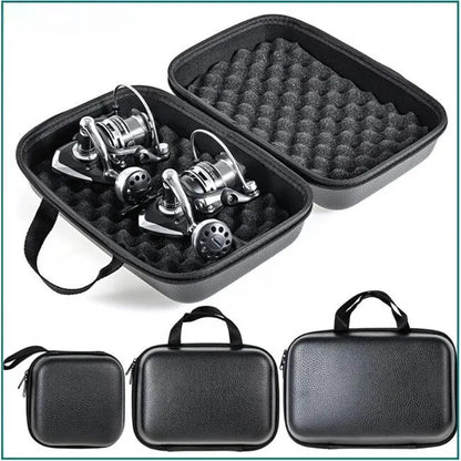 Fishing Tackle Storage Bag Waterproof Holder Pouch Fishing Protective Case Spinning Reel Shockproof Box for 1-2 Fishing Reels