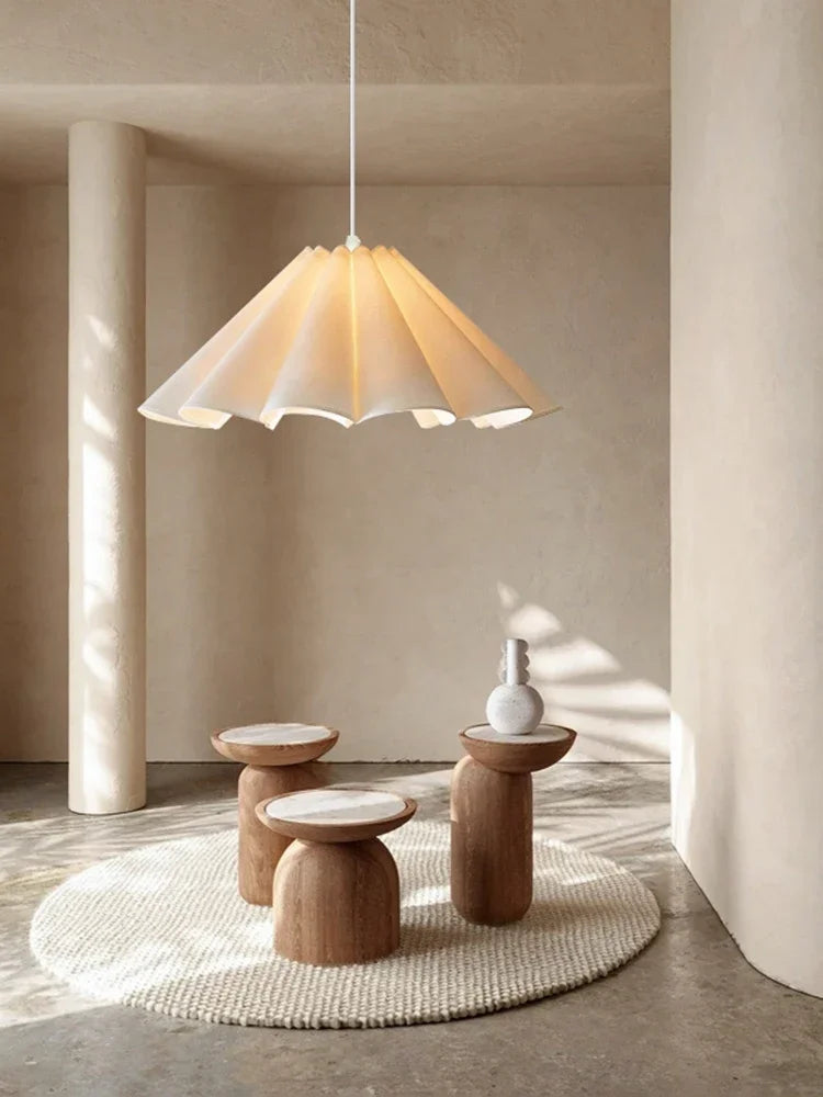 Lower Petals Cream Chandelier LED Indoor Pendant Lamp for Living Room Bedroom Dining Room Bar Simple Modern Lights