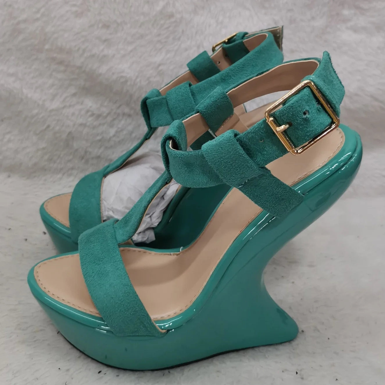 Strange Style Cross Tied Sandals Sexy Peep Toe Solid Accept Customized New Arrivals Fashion Women Runway Shoes