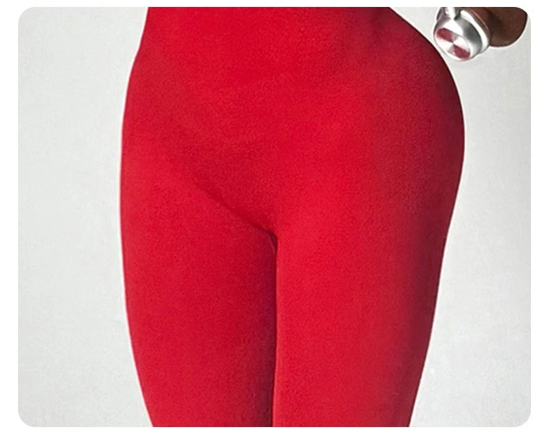 European Style Line Block Bodysuit Women One Piece Yoga Set Seamless Fitness Set Long Pants Gym Workout Fashion Sports Bodysuit