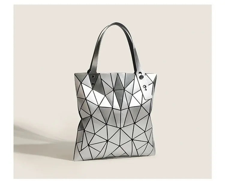Luminous Bag Reflective Geometric Bags for Women 2024 Quilted Shoulder Bags Totes Female Handbags Bolsa Feminina Sac À Main
