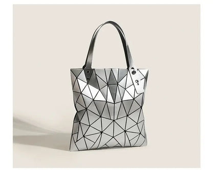 Luminous Bag Reflective Geometric Bags for Women 2024 Quilted Shoulder Bags Totes Female Handbags Bolsa Feminina Sac À Main