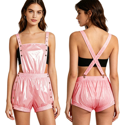Women Men Washable Diaper Cover Sleeveless Waterproof Bodysuit Swimwear Clubwear Elderly Alzheimer Bedridden Adaptive Clothing