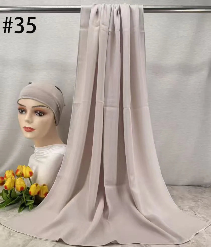 Mini Modal Hijab with Undercap Set Basic Stretchy Pullover Headscarf Thin Breathable Sunscreen Head Wrap Hijabs Scarf 165*50cm