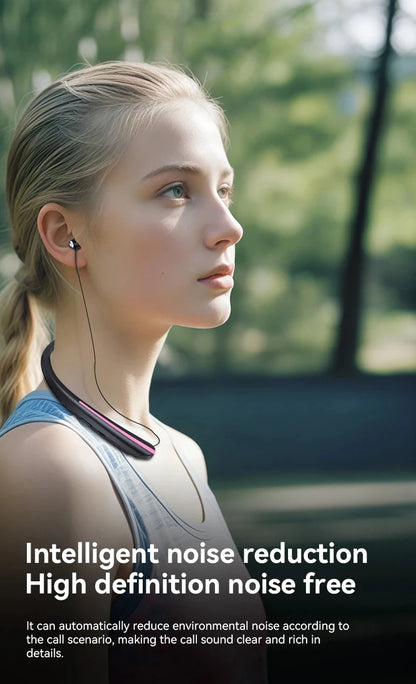 Neckband Wireless Earphone HX801 Bluetooth Earbuds Noise Cancelling Waterproof Headset In Ear Headphones for Xiaomi