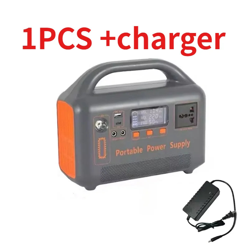 400W Portable Charging Station 220V192Wh LiFePO4 Outdoor Power Supply, Supports Solar Charging, Suitable for Household Energy