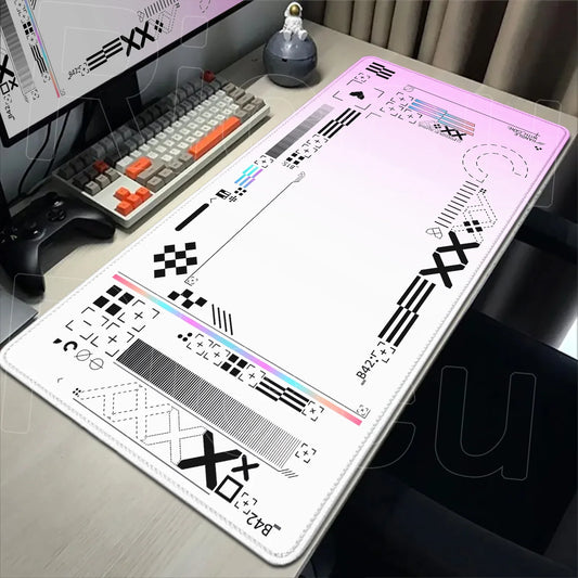 Cartoon Mouse Pad Pink CSGO Print Stream Gamer Mousepad 400x900mm Antislip Keyboard Mouse Mats Rubber Deskmat Gaming Accessories