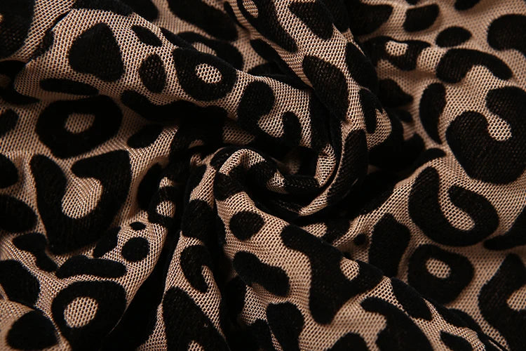 kliou Midnight Y2K Women Jumpsuits Hipster Leopard Print Full Sleeve Round Neck Slim Overalls Female Trend Party Club One Piece