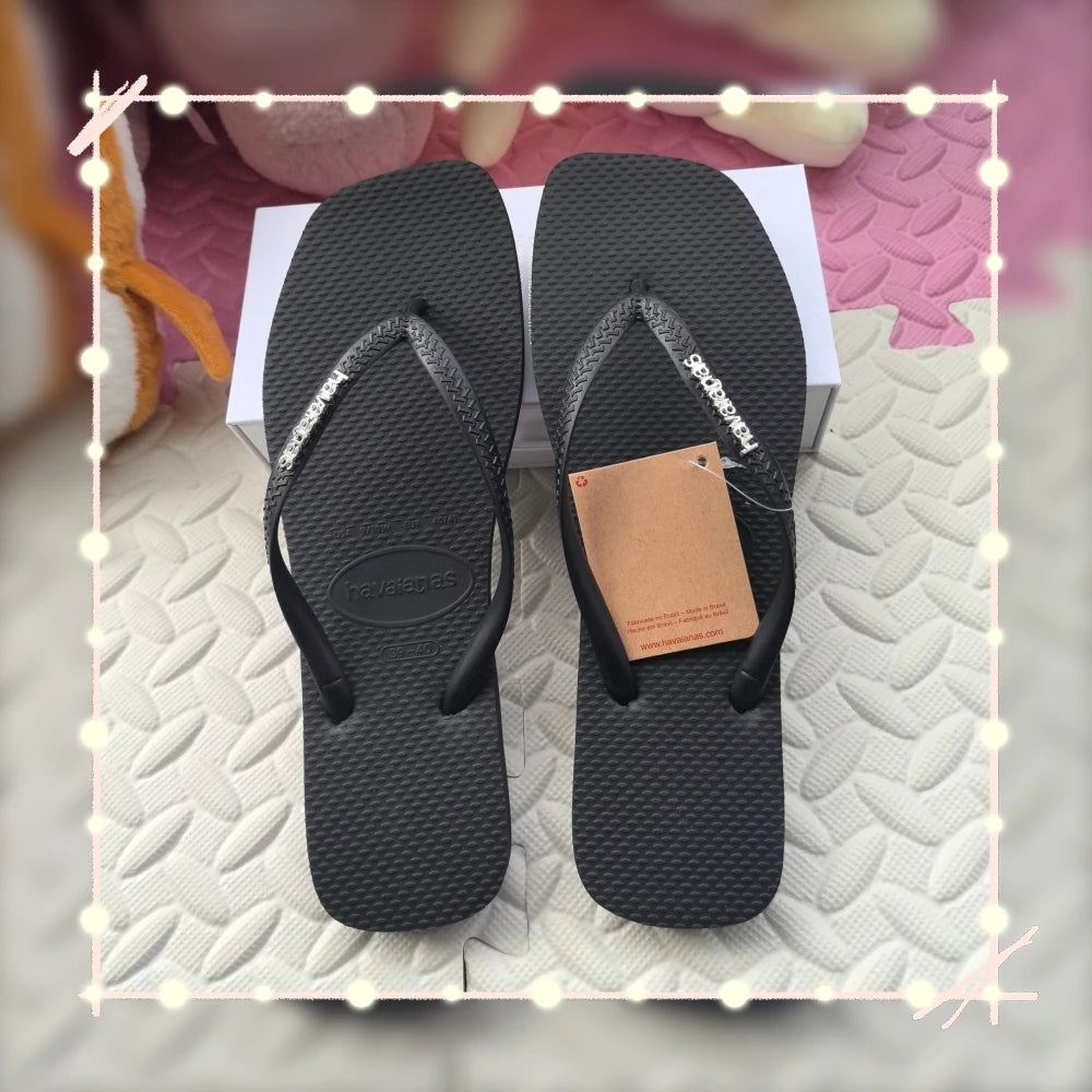 New Brand Flip-flops for 2026 Rubber Flip-flops Rubber Soft and Comfortable Travel Slippers Indoor and Outdoor Anti-slip Shoes