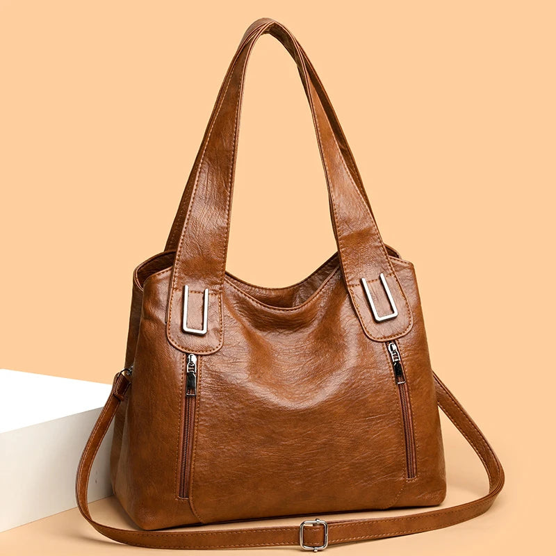 Women's Crossbody Bag PU Leather Shoulder Purse Fashion Handbags Tote Bags for Ladies with Long Adjustable Strap, Gift Idea 2025