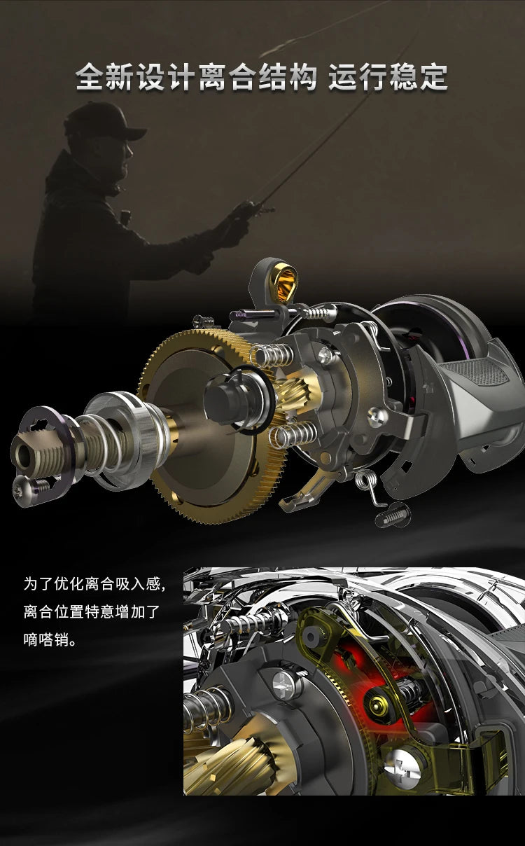 HAIBO 2026 ARISE ELITE Casting Reel 153g 7.2:1/8.3:1 STS AMC+ 2.0 Gear System LFC 4.3g Ultralight Spool Fishing Reel