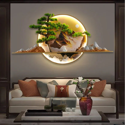 COLIN Modern Picture Wall Light LED Chinese Creative Landscape Mural Sconce Lamp For Home Living Room Study Bedroom Decor