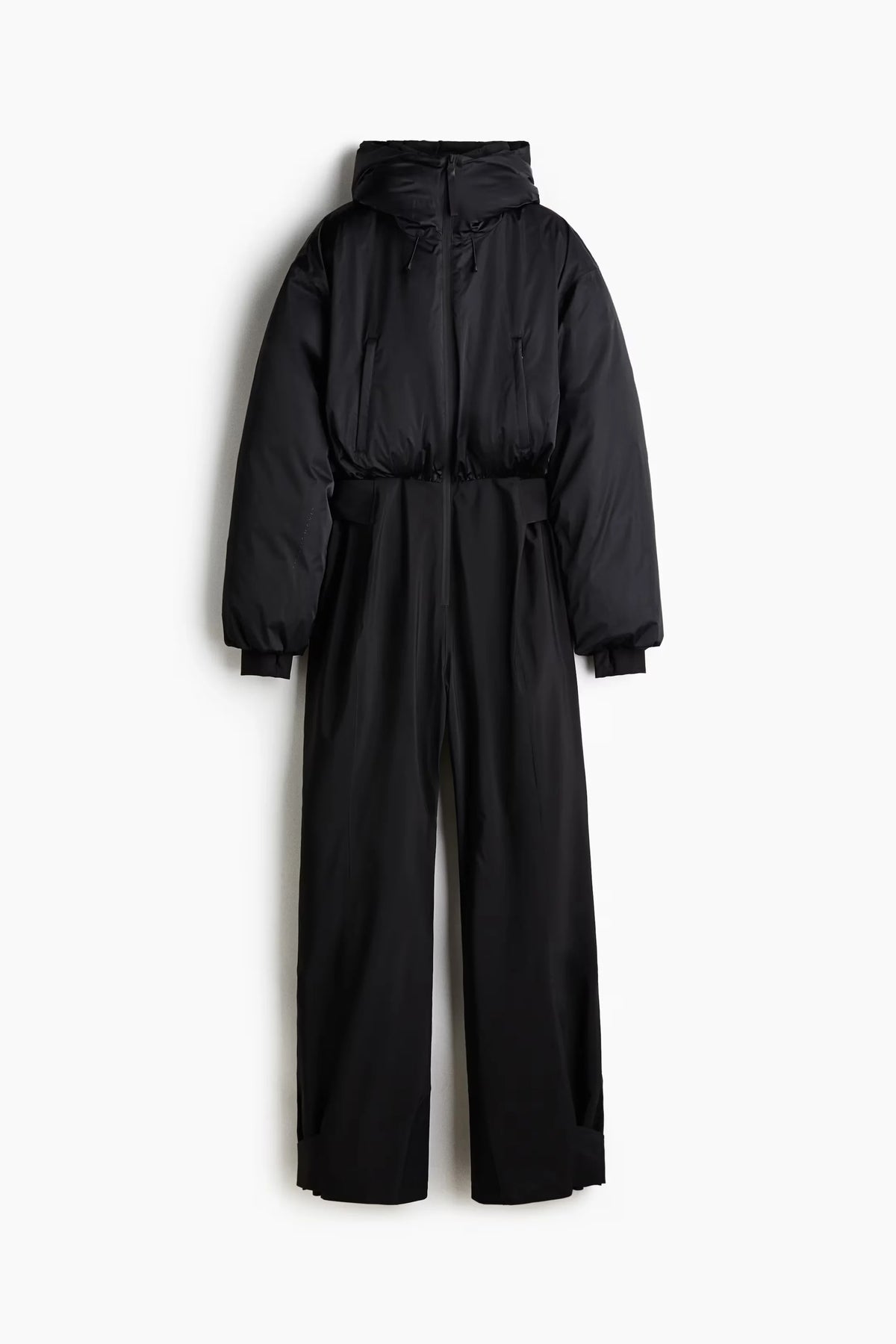 Chic Hooded One Piece Women's Winter Ski Suits Belt Stand Collar High Waist Pockets Overall Jumpsuits 2026 New Lady Warm Skiwear