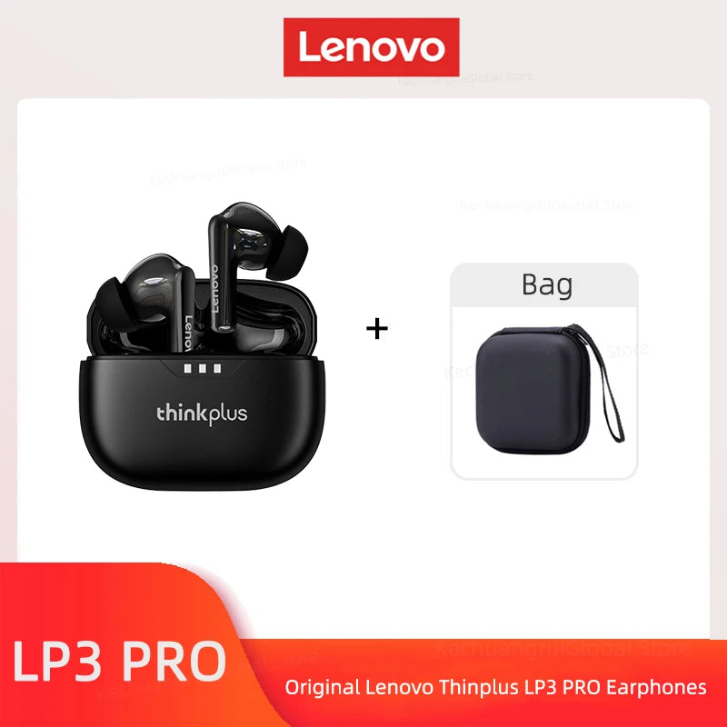 Original Lenovo Lp3 Pro TWS Earphones Wireless Bluetooth 5.3 Earbuds HIFI Sound Noise Reduction HD Call Low Latency Headphones