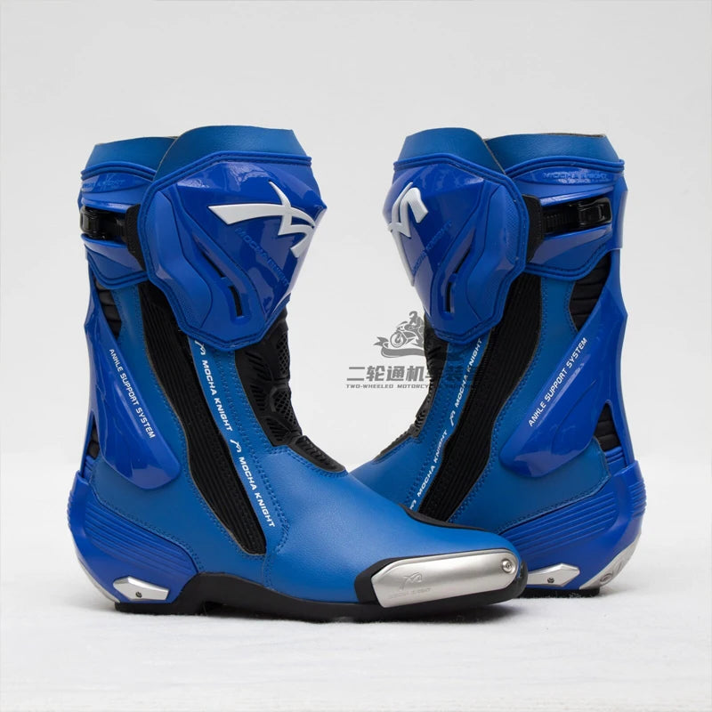 MOCHA Off-Road Riding Boots Ankle & Shin Impact Protection Non-Slip Wear-Resistant Sole for Track Enduro Competitive Riding