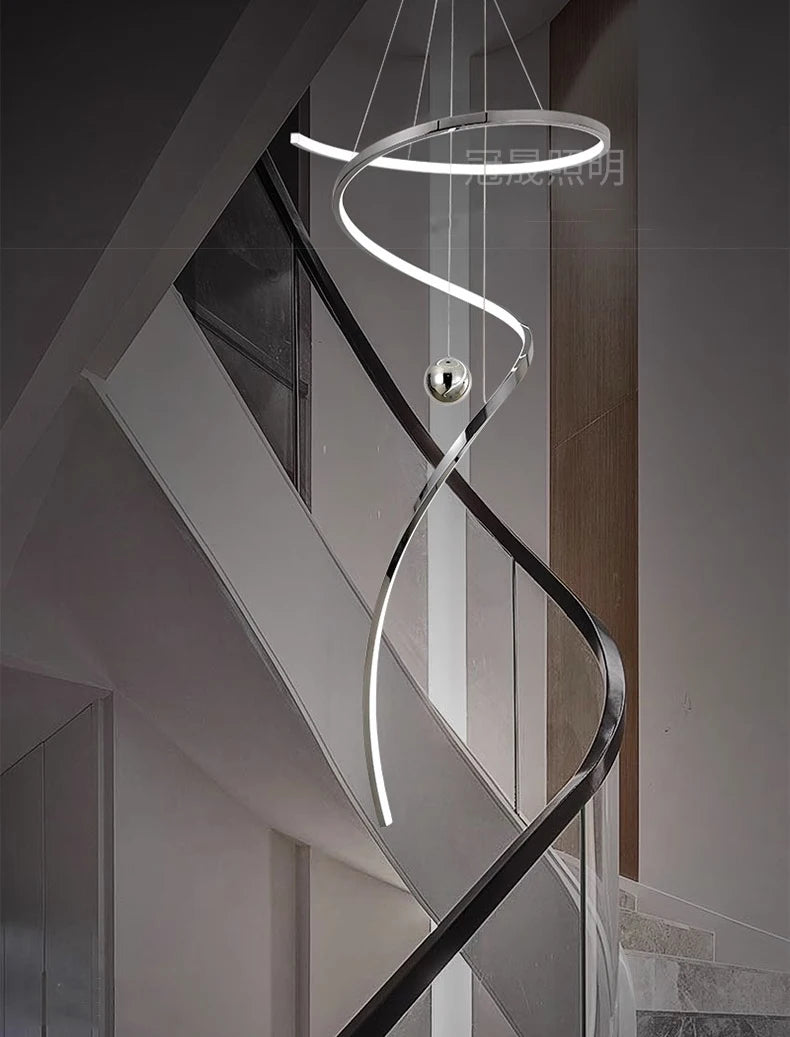 Modern home decor led lights pendant light lamps forstaircase Chandeliers for living room hanging light indoor lighting