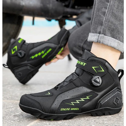 Motorcycle Boots Men Motor Motorbike Riding Shoes Anti-fall Motobike Shoes Motocross Off-Road Racing Boots Botas De Motocicleta
