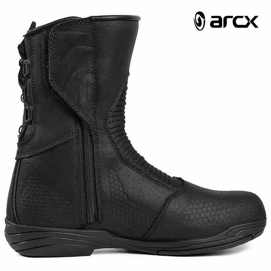 ARCX Motorcycle Boots Waterproof Men's Riding Shoes Genuine Cowhide Leather Ankle Protecion Motocross Off-Road Racing Equipment