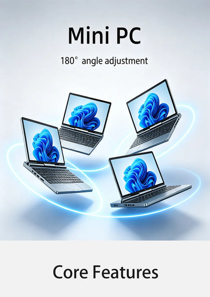 10'' 2 in 1 Tablet Laptop Intel N150 Win11 Touch Screen FHD IPS 32GB DDR4 M.2 SATA NVMe SSD Support Stylus Pen Face Recognition