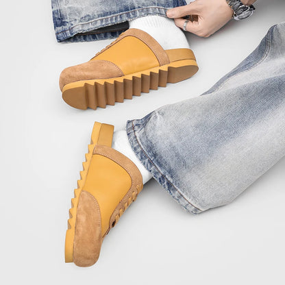 DIMANYU Men's Slip-On Outdoor Slippers  2026 New Fashion Mule Shoes Men Thick Sole Mixed Color Casual Men's Slippers