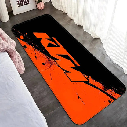 K-KTM Logo Hallway Carpet Washable Non-Slip Living Room Sofa Chairs Area Mat Kitchen Doormat Area Rug