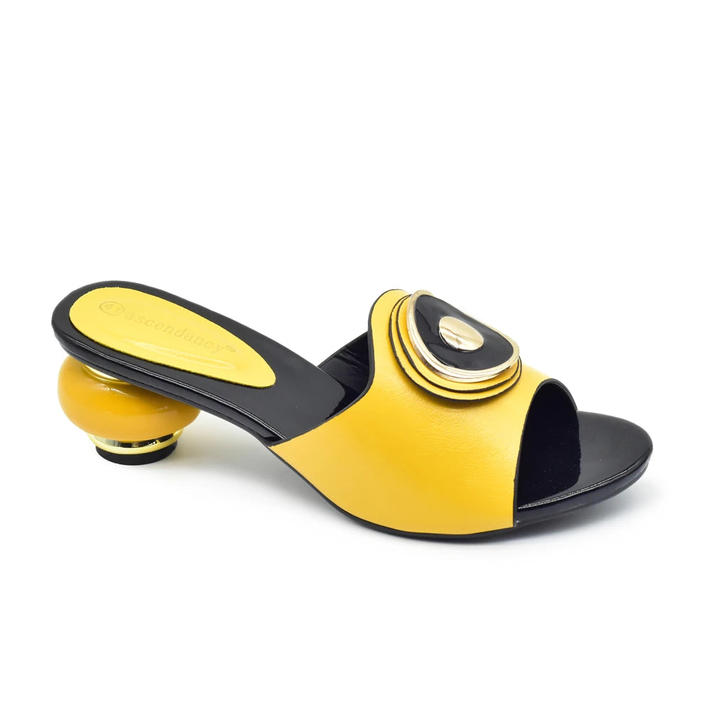 New Fashion Open Toe Ladies Shoes and Sandals Luxury Designer High Heels Sandals for Wedding Nigerian Women Party Pumps