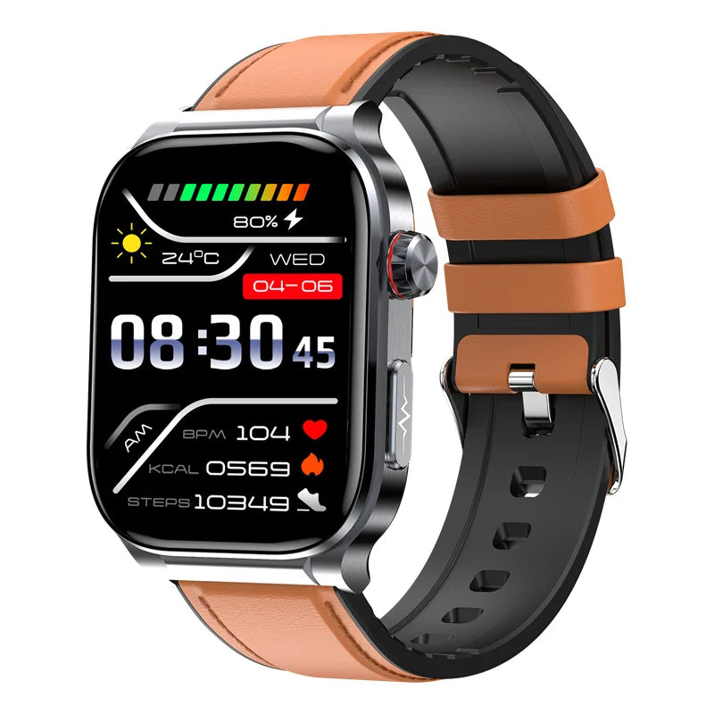 AMOLED Smart Watch ET588 Bluetooth Calling Sports Fitness Tracker Wristwatch ECG Health Monitoring SOS Men Women Smartwatch