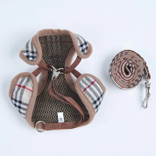 Tide brand pet chest back strangulation dog leash set dog walking rope cat adjustable dog chest back.