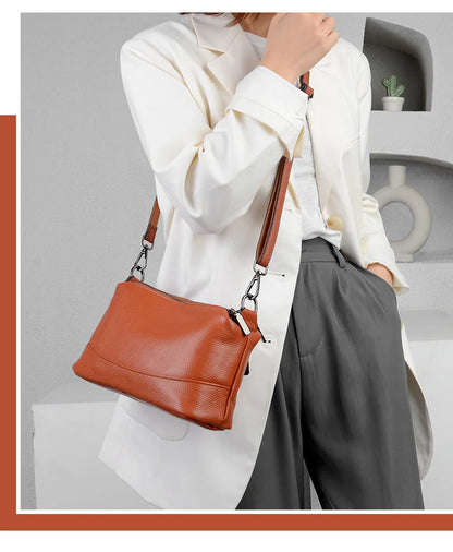 New Fashion Women Genuine Leather Handbags Women's bags Designer Female Shoulder Bags Luxury Brand Cowhide Ladies Messenger Bag