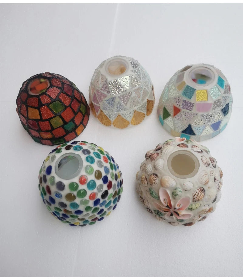 Glass Ceiling Chandelier Creative Sea Shell Lampshade Bedroom Bedside Hanging Lamp Interior Decoration Lighting Pendant Lights