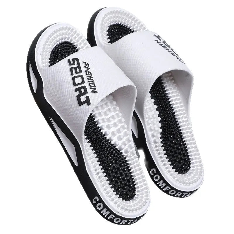 Couple massage slippers men's bathroom shower 2026 new acupoint foot therapy home indoor men's cool slippers summer