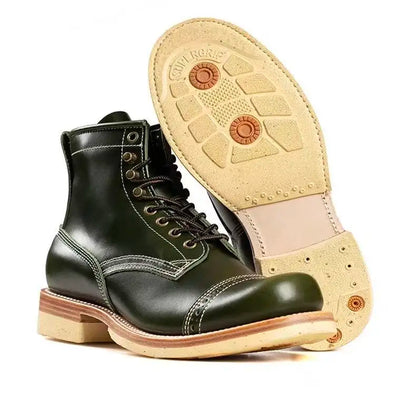 Hand Welt Goodyear Autumn/winter British Calf Leather Men Ankle Boot Lace-up Man Hot Trend Top Fashion Outdoor Climbing Boots