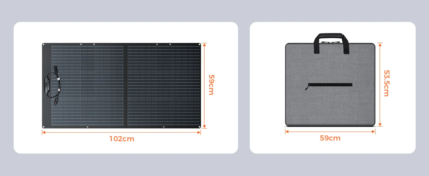 CTOLITY 200W Portable Solar Generator Kit with Foldable ETFE 100W Solar Panel 192Wh Power Station Power Bank for Outdoor Camping Emergency Use LiFePO4 Battery Home Backup Power