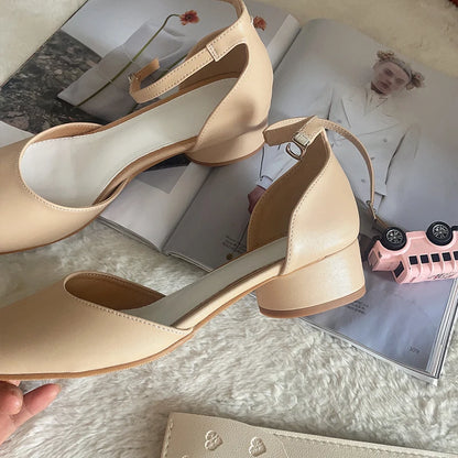 Luxury Design Fashion Split Toe Shoes 2025 High Quality Red Women Tabi Pumps Genuine Leather Low Heels High Heels