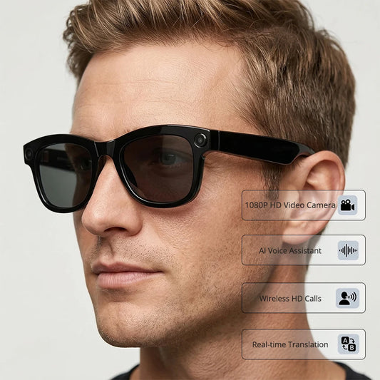 M01 Smart Glasses Video Recording Camera Sunglasses AI Translation Technological Gadgets Sports VR Headphones for Man Woman 2026