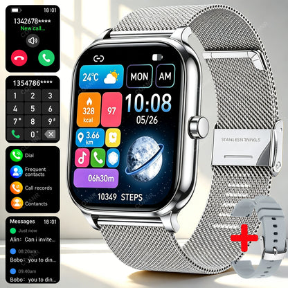 New Men woman Smart Watch 1.83" HD Screen Health Monitor wireless Call Sports Fitness tracking SmartWatches IP68 Waterproof
