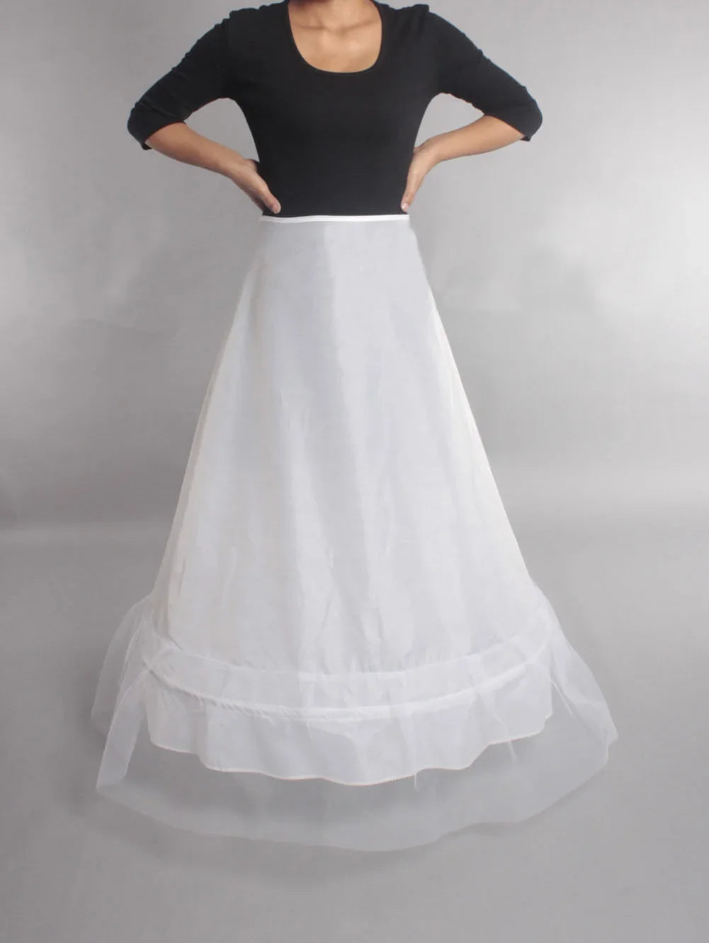 In Stock 6 Hoops Wedding Petticoat Crinoline Slip Bridal Underskirt Puffy High Quality Customized
