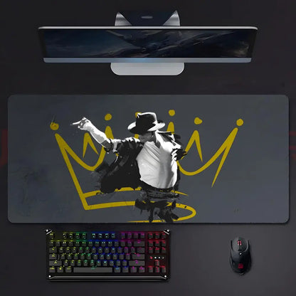 Pop Music M-Michael Jackson Mouse Pad Mousepad Large Gaming LockEdge Thickened PC Table Desk Mat