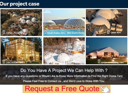 Geodesic Dome Tent 4 Season Waterproof Camping Tent Luxury Glamping Dome Tent PVC Bubble Windproof Garden Outdoor Shelter