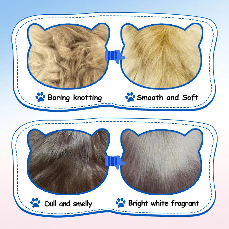 Pet dogs, cats, nourishing and brightening hair care essential oils, smooth and long-lasting fragrance, deodorizing