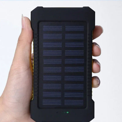 Lenovo 500000mAh Outdoor Solar Power Bank Super Fast Charging Portable External Battery for iPhone Samsung Huawei