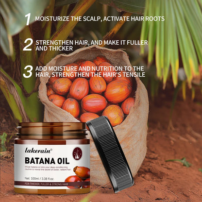 Batana Oil Unrefined Raw for Hair Growth Enhance Efficacy for Thicker Strength Moisturize the scalp Add moisture and nutrition