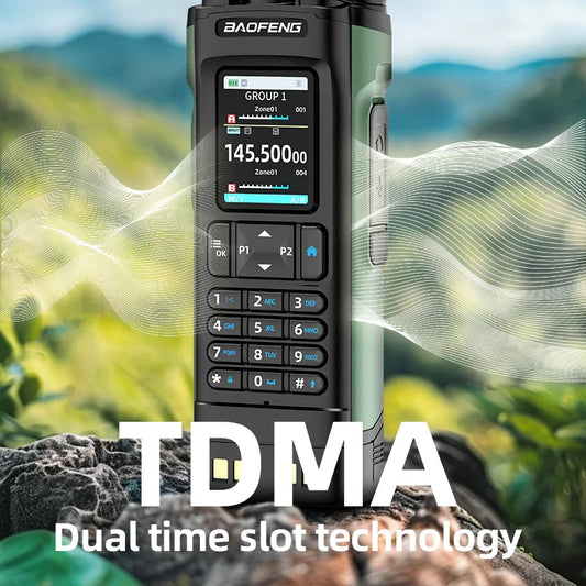 Baofeng DM-32UV DMR Digital Radio GPS APRS Air Band Rx AES256 Recording Type-C Dual Time Slot Ham Walkie Talkie Tier 1&2