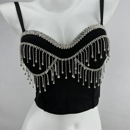 Sexy Party Corset Tops Woman Tank Streetwear Camis Bustier Fashion y2k Crop Top Women Clothes Summer Club Shirt Ladies Bra Blusa